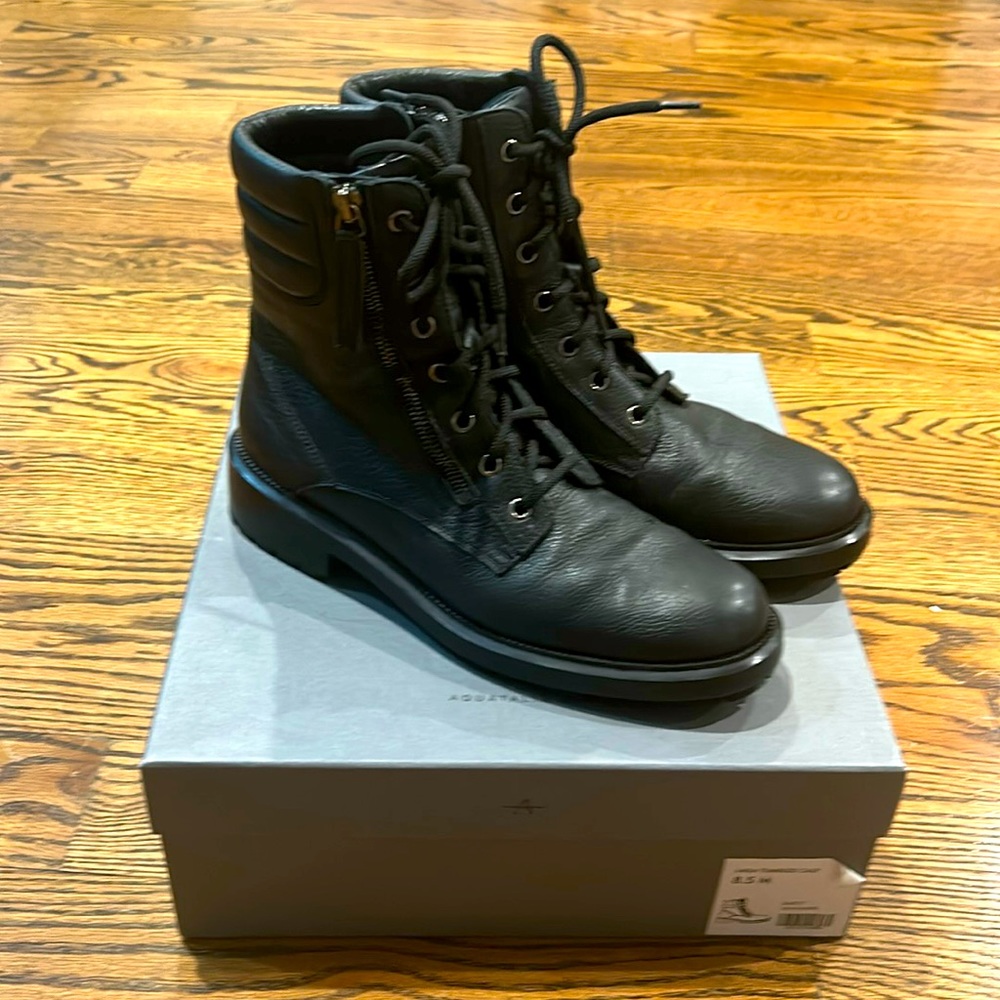 Aquatalia Laila Tumbled Calf boot 8.5